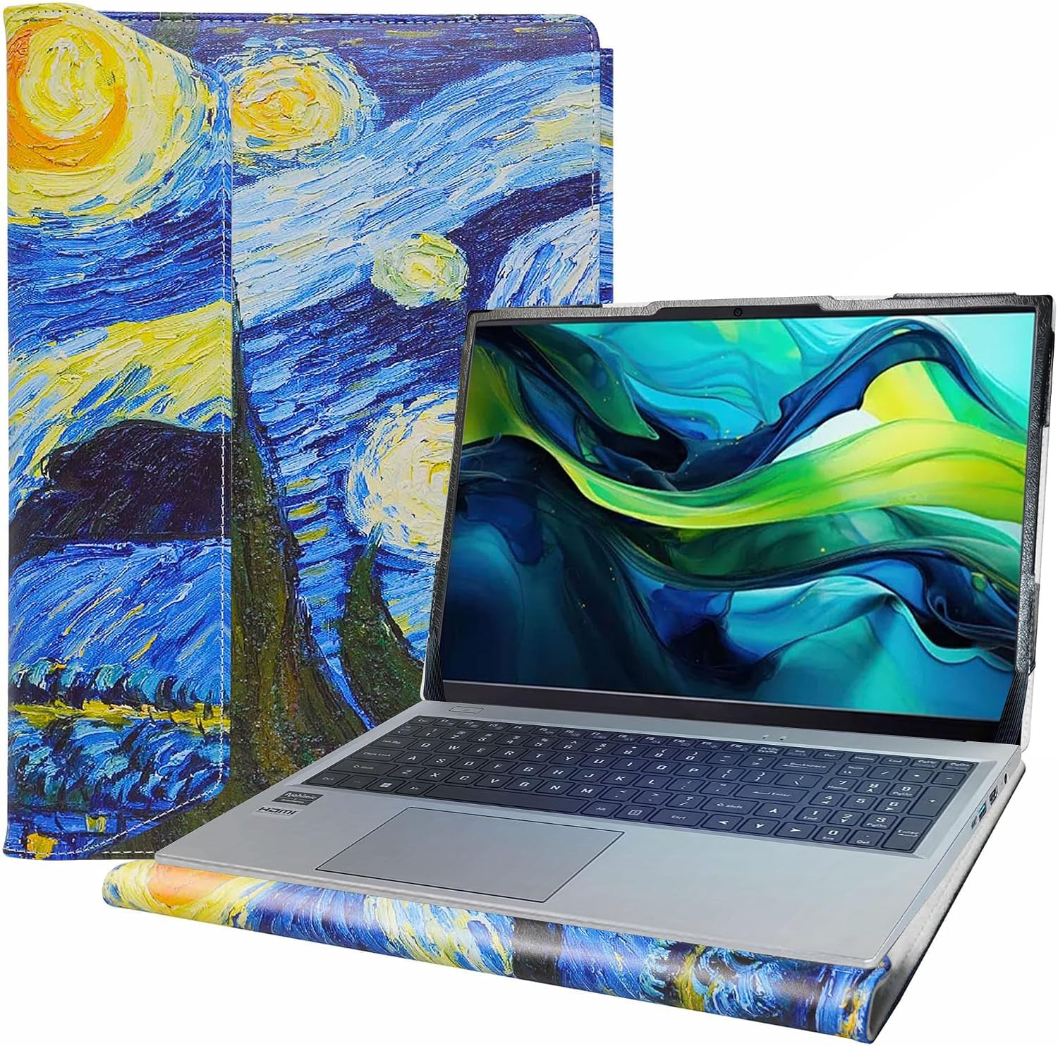 ノートパソコン ケース for Lenovo IdeaPad Slim 5 Pro 16 Gen 7/IdeaPad 5i Pro 16 Gen 7,Starry Night_JPF