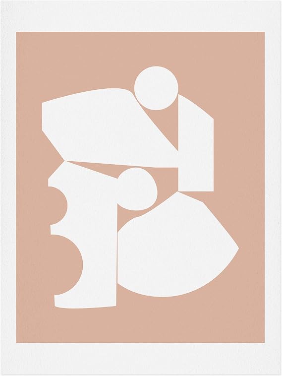 Society6 Mpgmb Shape Study #16 - Inside Out Collection Art Print, 8" x 10", Multi