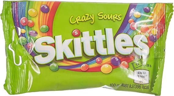 Skittles Sours Ekşi Meyve Aromalı Draje Şekerleme 38 gr
