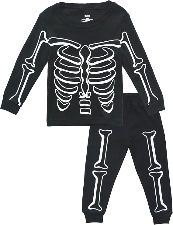 KISBINI Toddler Boy's Cotton Two-Piece Pajama Halloween Pjs Sets Long Sleeve Sleepwear Jammies