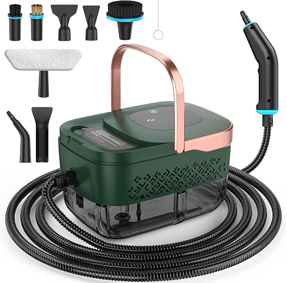 Steam Cleaner for Home, Pressurized Handheld Steamer