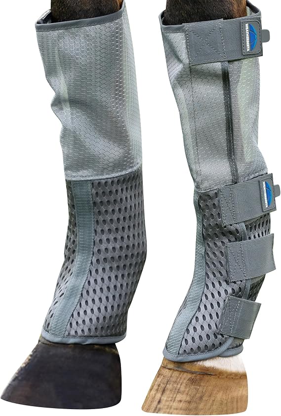 WeatherBeeta ComFiTec Hexi Shield Fly Boots, Grey/Silver, Full