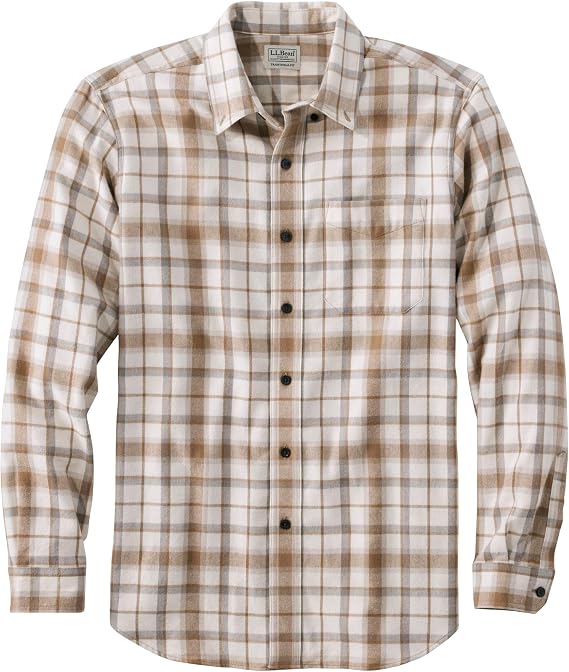 L.L.Bean Men's Scotch Plaid Flannel Shirt, Japan Fit