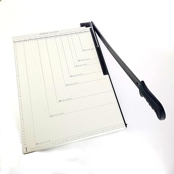 Paper Cutter Guillotine Style 15" Cut Length X 12" Inch Metal Base Trimmer