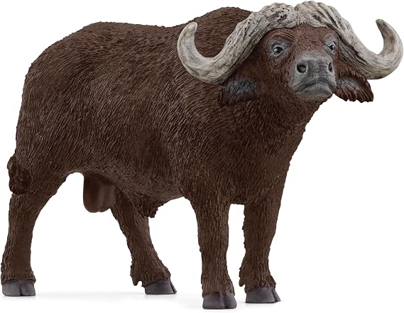Schleich Wild Life - African Buffalo Toy Figurine - Kids Ages 3+ | 14872