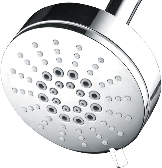 AirJet-300 High Pressure Luxury 6-setting Shower Head with High-Velocity Flow Accelerator(TM) Hydro-Engine for More Power with Less Water! Full Chrome Finish