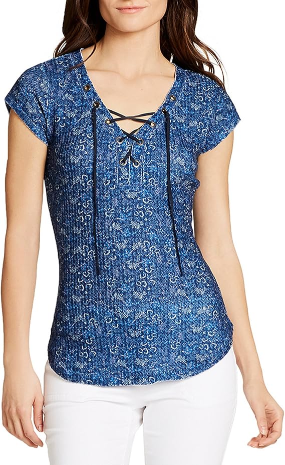 William Rast Gordon Lace Up Top