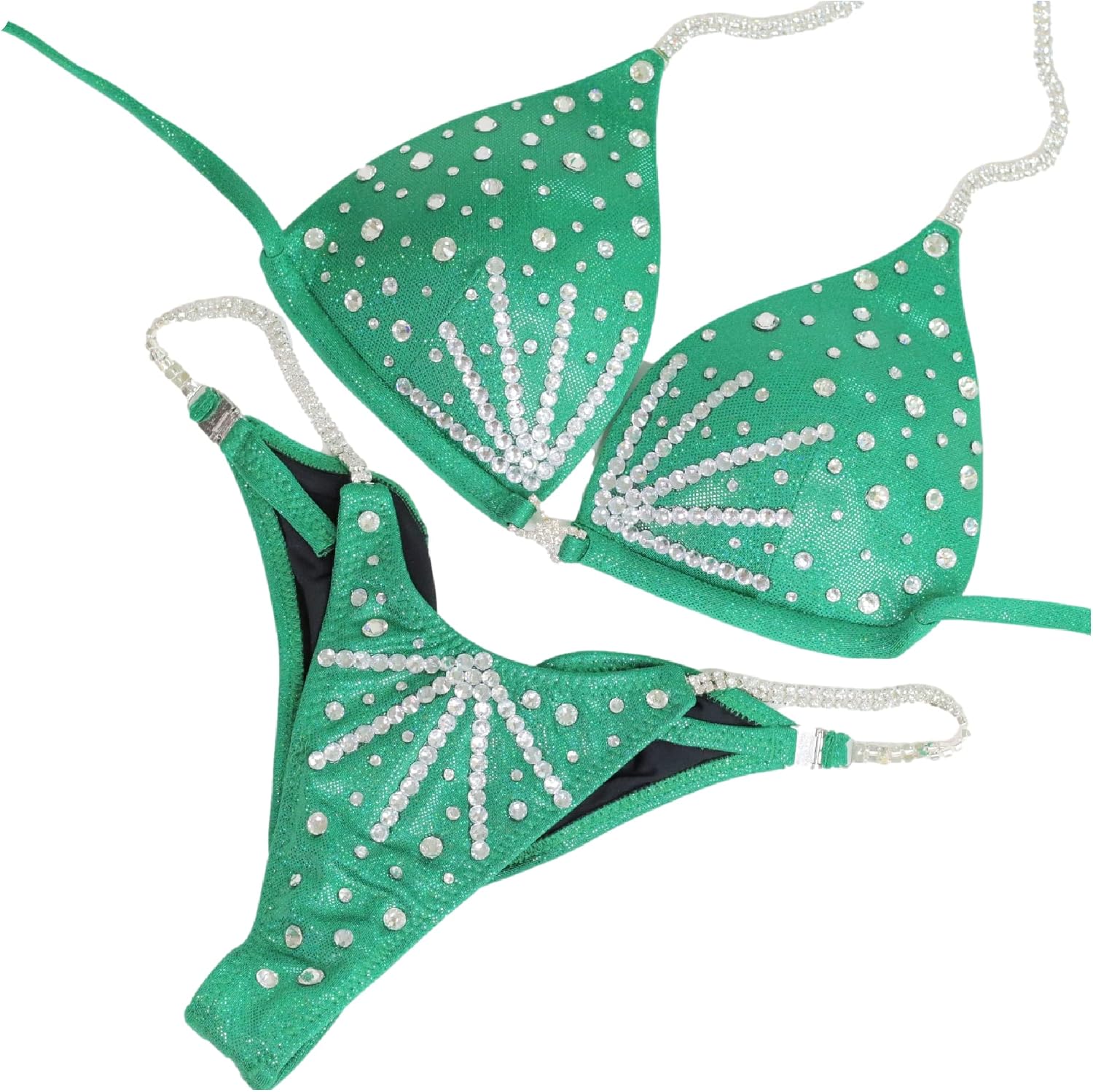 NPC IFBB Competition Bikini Suit Emerald Green