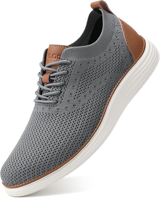 VILOCY Men's Casual Dress Sneakers Tennis Walking Shoes