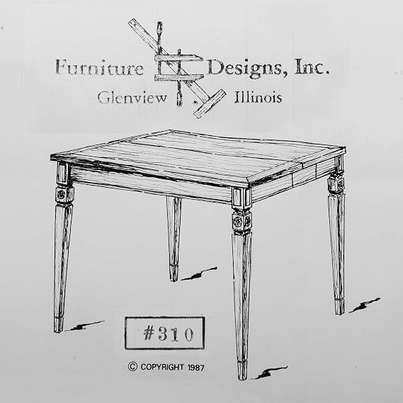 Project Paper Plan To Build Folding Card Table - Material Not Included