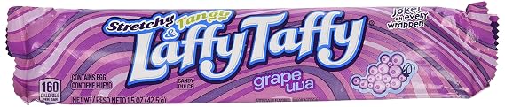 Laffy Taffy Grape Chews Candy, 24 Count