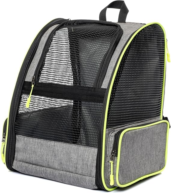 Brave Paws Cat Dog Bag Washable and Airport Pyramid Model (gray) [Energy Class A]