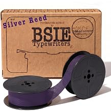 Silver Reed Typewriter Ribbon – Violet – Fits Silverette, Silver-Seiko, Leader, Tabberette, Silverette II – GR9 – Tested in Nice, France