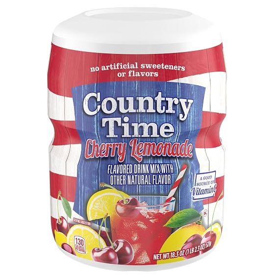 Country Time Powdered Drink Mix, Cherry Lemonade, 18.3 oz
