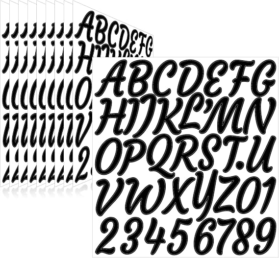 Letter Stickers,Mailbox Numbers,2 Inch Waterproof Vinyl Alphabet