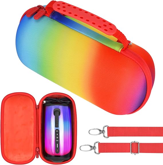 Hard Shell Case, Portable Waterproof Carrying Case for JBL Pulse 5 Bluetooth Speaker - Gradient Color
