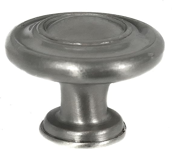Laurey 51839 Nantucket 1-3/8-Inch Diameter Knob, Satin Pewter