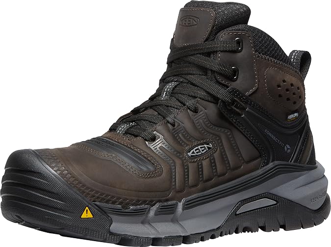 KEEN Utility Men's Kansas City+ Mid Height Soft Toe Flexible Waterproof Athletic Work Boot