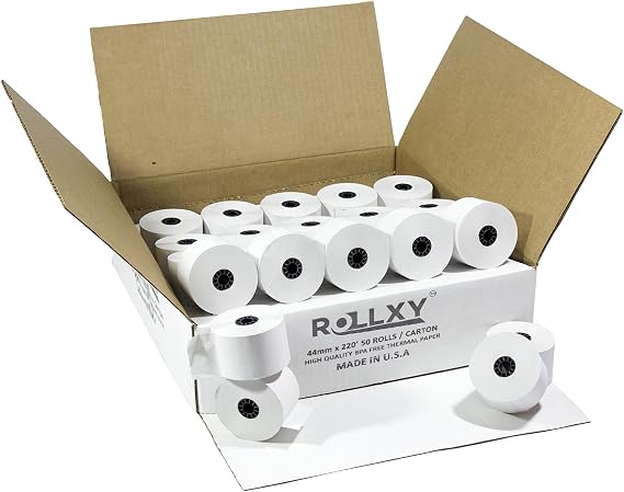 50 Rolls - 44mm x 220' Thermal Paper (Sharp XE-A41S)