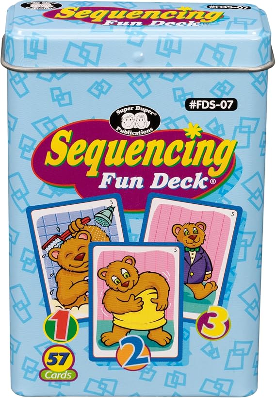 Super Duper Publications | Sequencing Fun Deck Flash Cards | Educational Learning Resource for Children