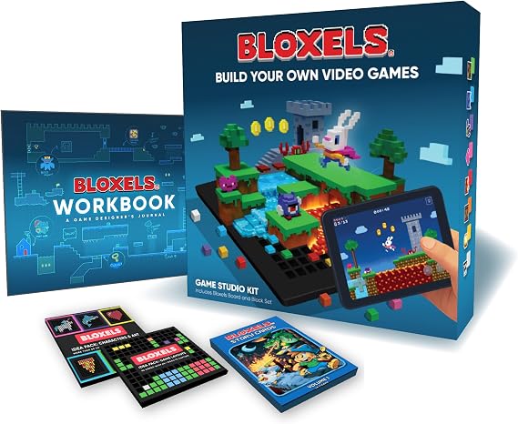 Bloxels Ultimate Video Game Builder Bundle: Official Kit, Card Decks, Workbook - Includes Account - Award-Winning STEM Toy, No Coding Required - Ages 8+