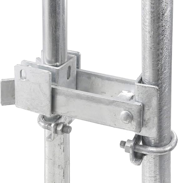 Chain Link Fence Commercial Double Gate Latch 1-5/8" or 2" Frame | Strong Arm Double Gate Latch for Swing Gates
