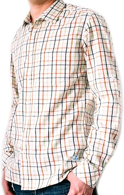 Kaiback Kickback Mens Ultra-Slim Shirt - Color Me Crosshatch