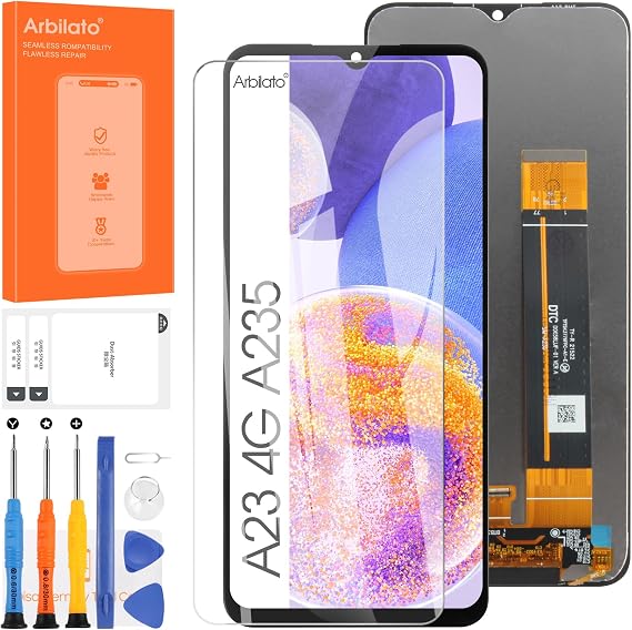 Screen for Samsung Galaxy A23 4G Screen Replacement for Samsung A23 LCD Screen A235,SM-A235F,SM-A235M Touch Display Digitizer Assembly Repair Parts(Black)