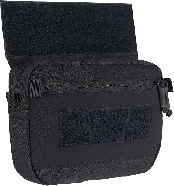 IDOGEAR Tactical Drop Dump Pouch Dangler Vest Admin Molle Utility Tool Organizer with Hook and Loop Panel for JPC AVS CPC Vest Outdoor Sports