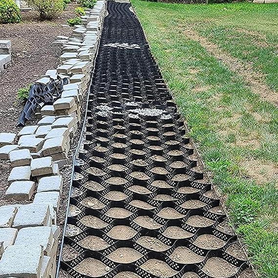 2" Thick Permeable Pavers Grass Grid for Driveway, Geo Ground Grid for Parking Pad, 3ft/ 5ft/ 10ft/ 15ft/ 20ft/25ft/ 30ft Paver System, Garage Walkway Parking Ground Stabilization Grid(2x9 m/6