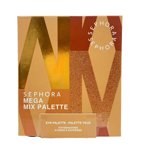 SEPHORA COLLECTION Mega Mix Eyeshadow Palette - Fiery Warm Nude (.27 Oz)