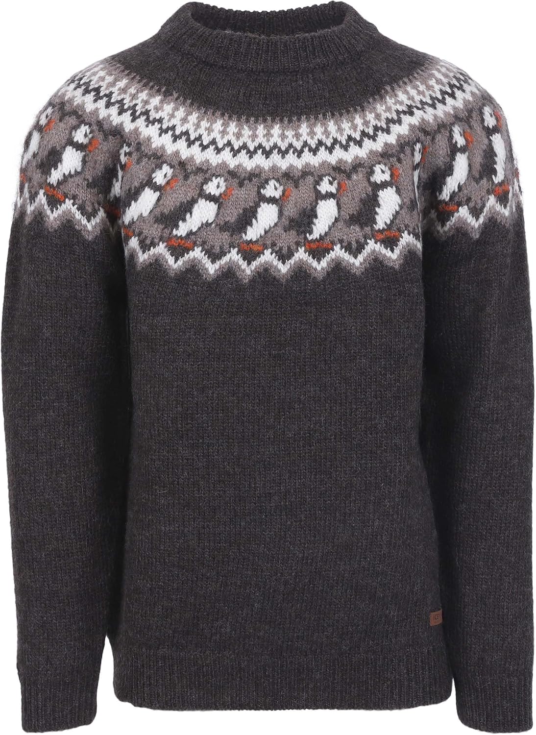 ICEWEAR Lundi Wool Sweater with Puffin Pattern