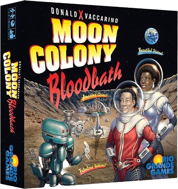 Rio Grande Games Moon Colony Bloodbath Strategy Card Game, 1-5 Players, Engine Building Board Game Ages 14+