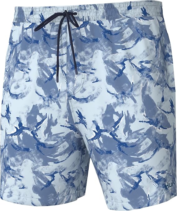 HUK Men's Pursuit Volley Pattern Short, Quick-Dry Shorts for Men