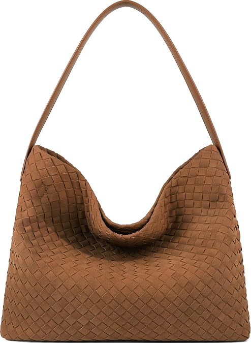 Suede Purses Bag for Women, Top Handle Shoulder Bag Vegan Leather Hobo Tote
