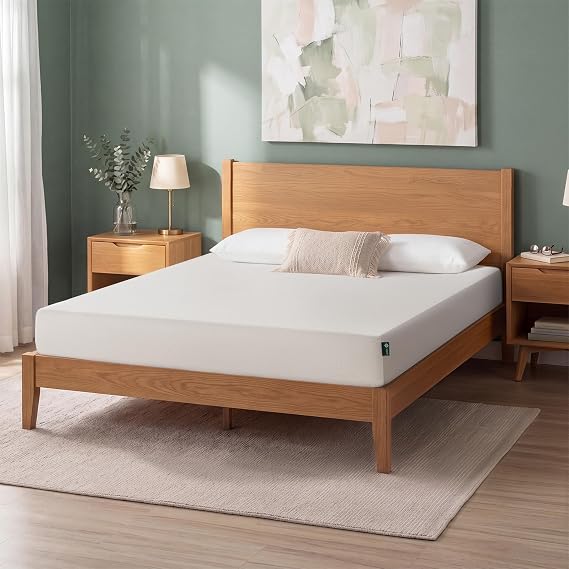 Zinus 6 Inch King Green Tea Memory Foam Mattress, Medium Firm Feel