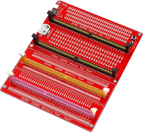 Memory Tester DDR3/DDR4/DDR5 RDIMM/UDIMM Memory Tester with LED Indicators for Fixing Desktop and Server Computers