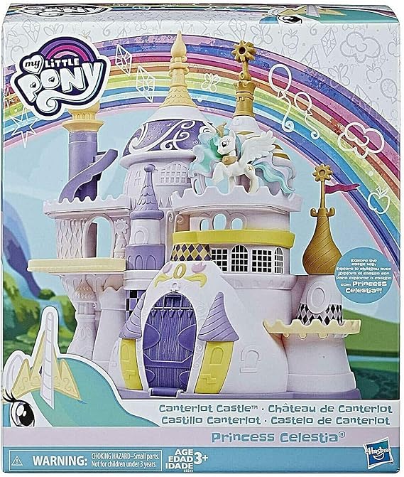 My Little Pony Canterlot Castle Playset with Princess Celestia Figure and Accessory