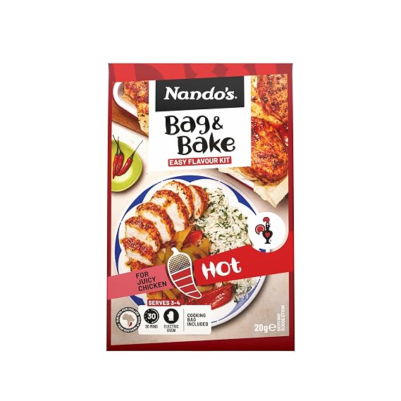 Nando's Peri-Peri Bag & Bake Seasoning for Chicken Hot, 20g