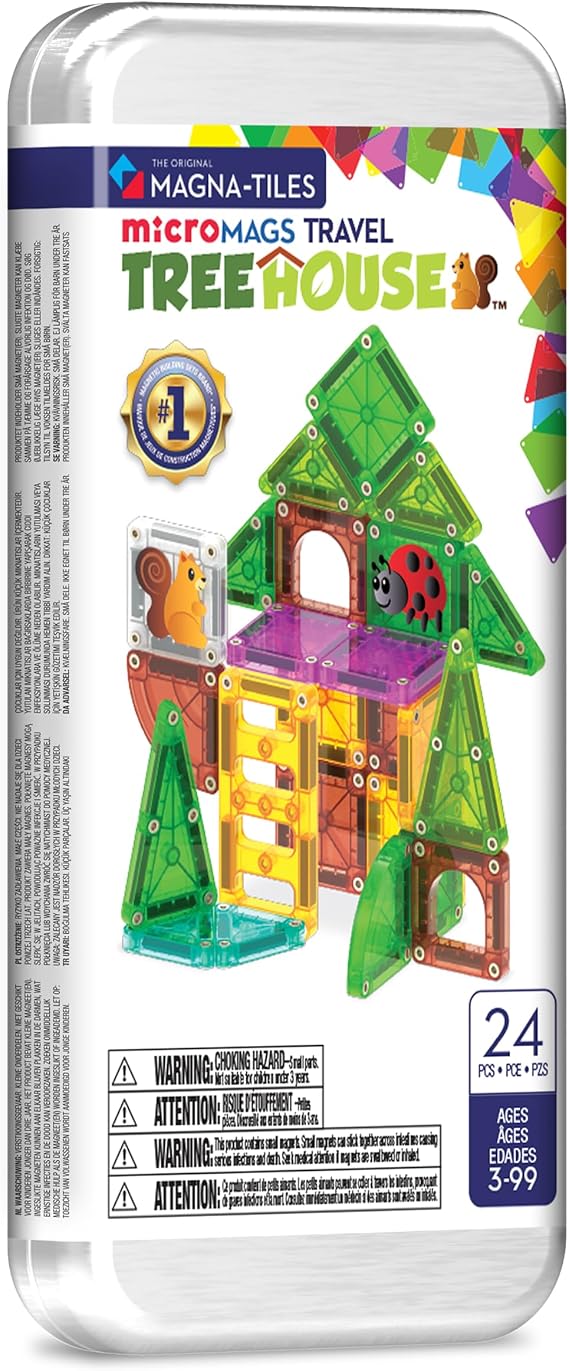 MAGNA-TILES - Travel Set - Ağaç Ev - 24 Parça