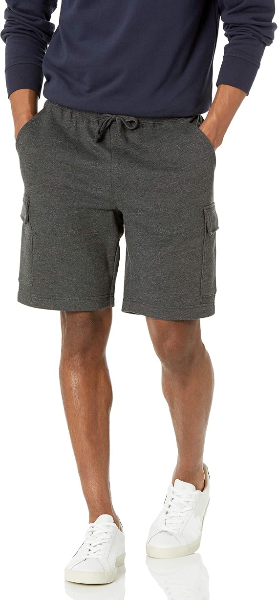 Amazon Essentials Men's Fleece Cargo Shorts