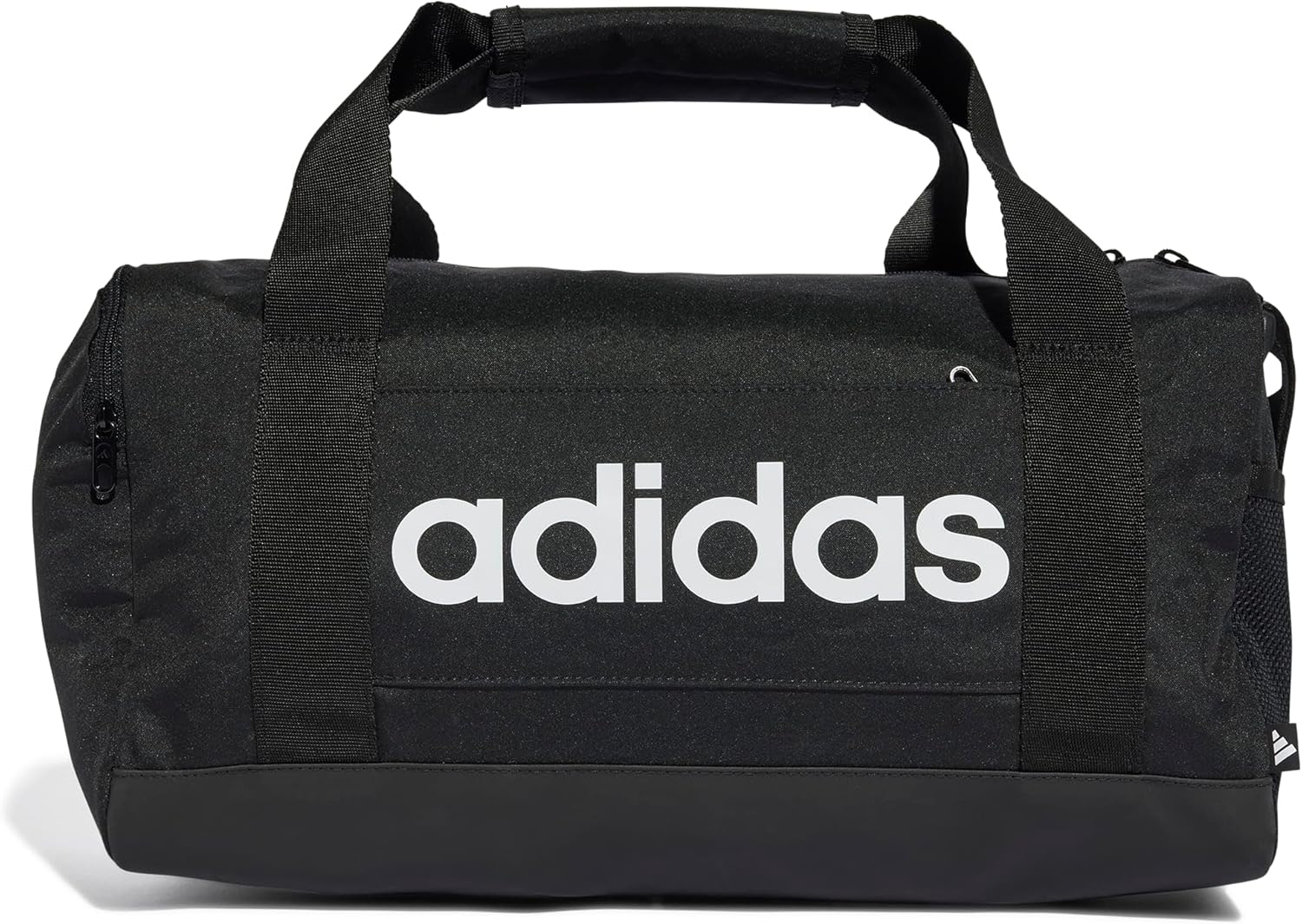 adidas Unisex Essentials Linear Duffel Bag, BlackBlackWhite, XS