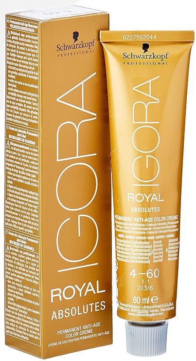 Schwarzkopf Igora Royal Permanent Hair Color Absolutes 2oz/60ml (4-60)