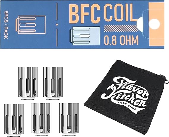Mesh: Replacement mesh coil for Joitec eGo AIO series eGo AIO2 etc BFC0.8 + FlavorKitchen Original Mini Pouch Set