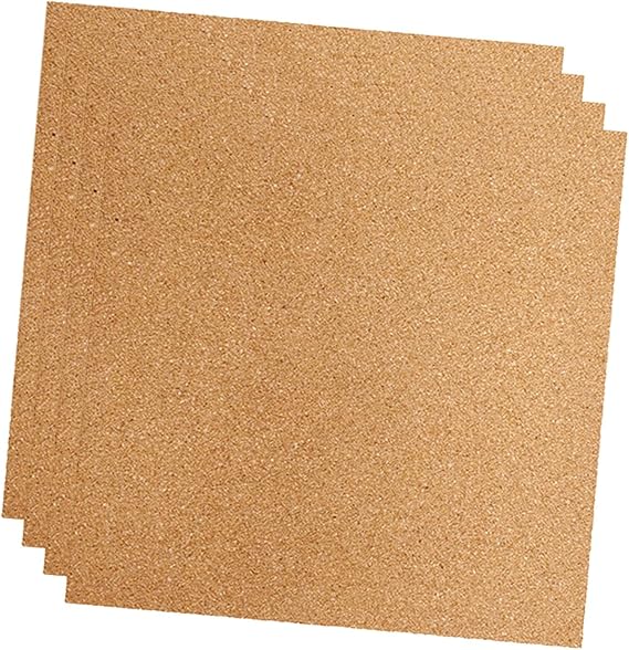4 Pieces Engraving Marking Cork Engraving Materials Professional 11.81x11.81 for H2D Engraver Machine DIY Crafts