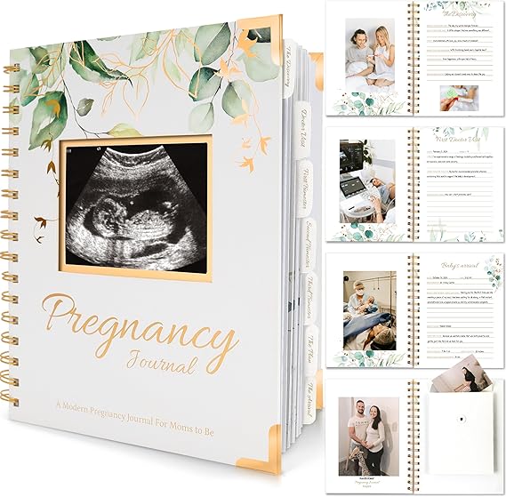 Pregnancy Journal for First Time Moms Gifts - 90 Pages Hardcover (Alpine)