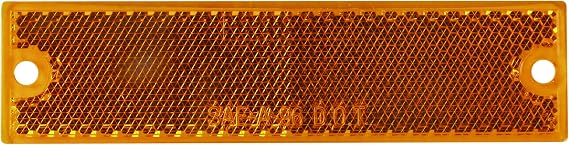 Optronics RE15ABP Amber Rectangular Reflector