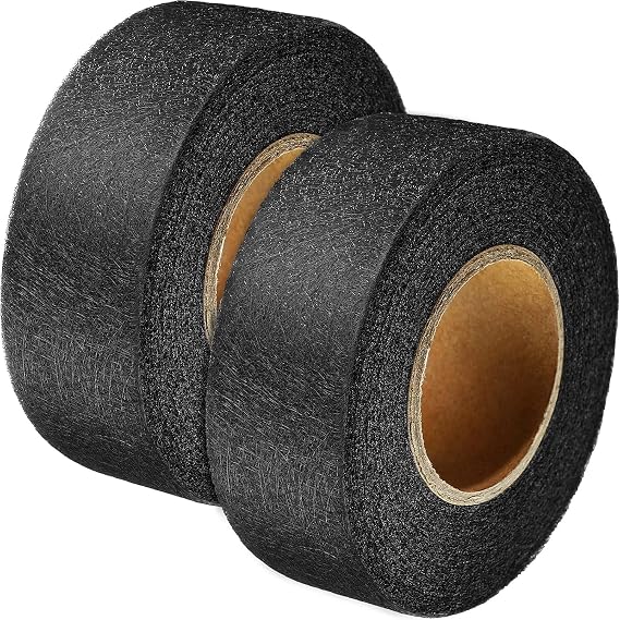 Outus Iron on Hem Tape Fabric Fusing Hemming Tape for Pants Each 27 Yards, 2 Pack(1 Inch,Black)