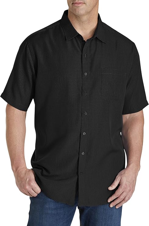 Harbor Bay Big and Tall Microfiber Comfort Grid Sport Shirt Sizes XL - 8XLT