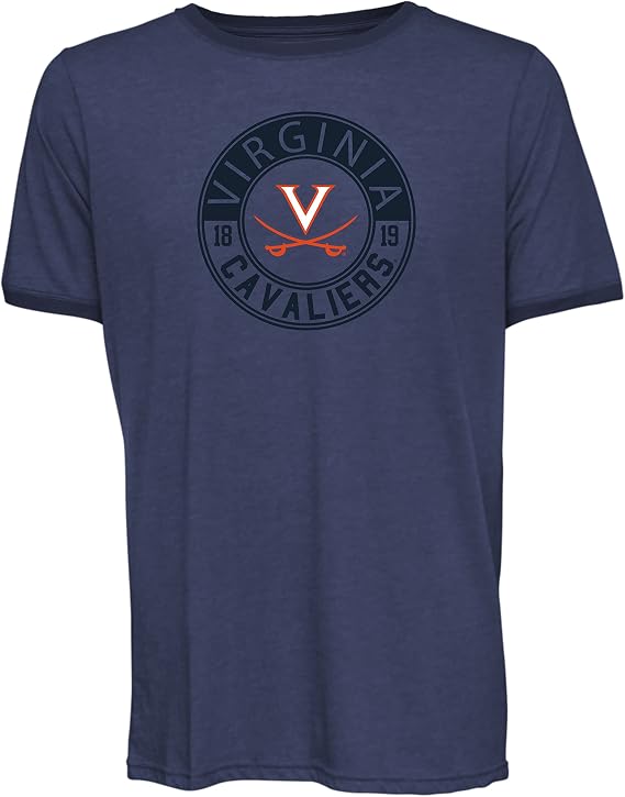 Camp David NCAA Ringleader Men's Short Sleeve Monocromatic Heathered Ringer Tee